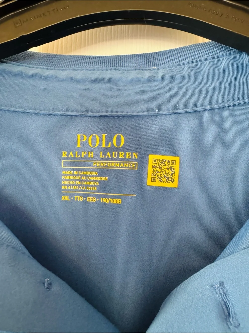 Polo Ralph Lauren Performance Polo Shirt Men’s XXL Blue Stretch Golf Athletic - Picture 3 of 5
